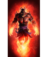 Fire Demon King. Learn Magick! Dark Arts satanic djinn demonic illuminati - £632.12 GBP