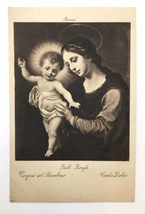 Vintage Postcard Roma Gall Borgh Madonna &amp; Child Carlo Dolci F&amp;C 78 - £12.01 GBP