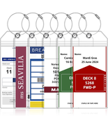 6 Pack Luggage Tags Travel Essentials &amp; Cruise Essentials - $10.45