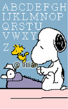 Snoopy And Woodstock Abc Sampler Cross Stitch Pattern - £3.87 GBP