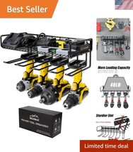 Compact Wall-Mounted Tool Storage - 4 Anchors, Supports 80 lbs per Slot - $59.00