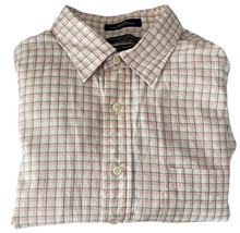 Daniel Cremieux Men&#39;s Shirt Size L Pink Striped Long Sleeve Fine Italian Fabric - £10.97 GBP