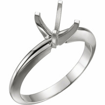 Four Prong Solitaire Engagement Ring Setting 14K White Gold For 1.50 Carat - £288.49 GBP