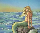 La Sirena Menu Antwerp Belgium Beautiful Mermaid on the Rocks Cover - $37.62