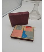 2 Decks Vtg Playing Cards New Open Box Velvet USA Braman Dow &amp; Co Boston... - $14.50