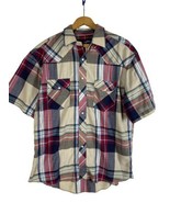 Wrangler Shirt Mens X-Long Tails Pearl Snap Plaid Short Sleeve Vintage S... - $63.41 CAD