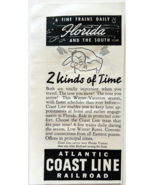 1939 Atlantic Coast Line Railroad Advertisement Florida Train Travel E90E3 - $367.32 MXN