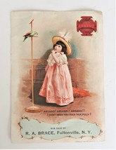 Antique Advertising Card Argand Perry Stove Ranges R.A Brace 1894 Ephemera  - £15.97 GBP