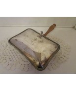 ANTIQUE SHEFFIELD SILVERPLATE EPC 269  SILENT BUTLER CRUMB CATCHER W/WOO... - $14.80