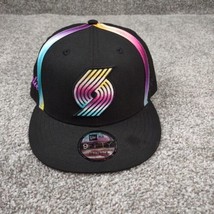 Portland Trailblazers Hat Cap Black Color Gazing Snapback New Era 59Fifty SADIE - $15.99