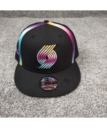 Portland Trailblazers Hat Cap Black Color Gazing Snapback New Era 59Fift... - £12.67 GBP