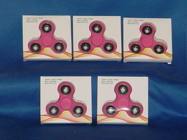 FIDGET HAND SPINNERS  Set of 5  PINK High Quality BRAND NEW IN BOX - £3.87 GBP