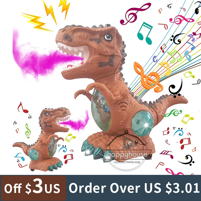 Electric Dinosaur Toys for Children Music Lights Crawling Baby Toys for Boys - £16.40 GBP+