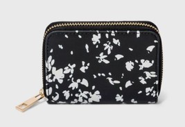 Women&#39;s Small Square Zipper Wallet - A New Day™  Abstract Floral - £14.19 GBP