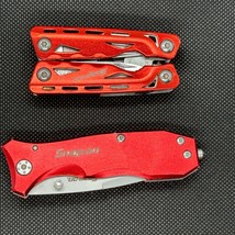 Snap-on Multitool and pocket knife, hunt, fish, camp, hike, EDC - £43.34 GBP
