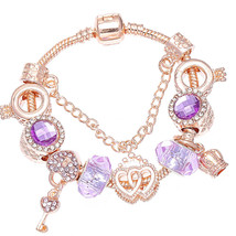 BAOPON 2021 Love Heart Charm Bracelets &amp; Bangles for Women Jewelry DIY Marano Be - £11.68 GBP