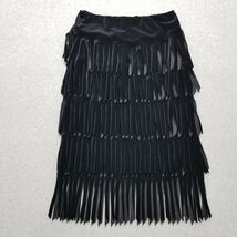 Tadashi Shoji Skirt Womens Medium Black Velour 28x28 - €36,23 EUR
