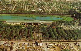1957 Miami Florida Hialeah Horse Race Course Aerialpostcard-
show original ti... - £8.47 GBP
