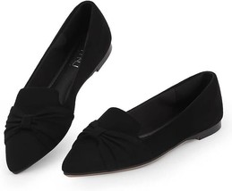 MUSSHOE Flat Shoes Women Comfortable Pointed Toe Slip on Women&#39;s Flats 7.5 - £18.98 GBP