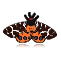 Garden Tiger Moth Hard Enamel Pin - £7.82 GBP