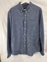 American Eagle Outfitters Men’s Chambray Cotton Collared Long Sleeve Shi... - $23.73