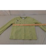 Adult Women&#39;s Christopher &amp; Banks Green Purple Flower Pattern Sweater 32113 - €11,40 EUR