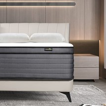 Aicehome King Mattress, 12 Inch Individual Pocket Springs With Gel Memory Foam, - £319.35 GBP