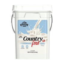 Augason Farms Country Fresh Real Instant Milk Large Bucket Bulk Emergenc... - £124.20 GBP