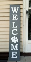 WELCOME - Rustic Wood Handmade Sign - Farmhouse - Country Decor 48" Vertical - $45.00