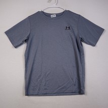 Under Armour T Shirt Youth Extra Large XL Gray Workout Running Hike Casual - $10.87