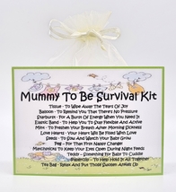 Mummy To Be Survival Kit  - Perfect Baby Shower Novelty Gift &amp; Keepsake ! - £6.51 GBP