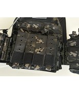 Carrier Tactical Vest Quick Release &amp; Laser Cut  with 2 c... - £245.59 GBP