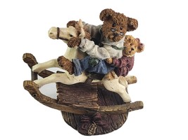 Boyds Bears &amp; Friends Pop Pop with Chrissy Giddy-Up Bearstone Collection... - $19.45