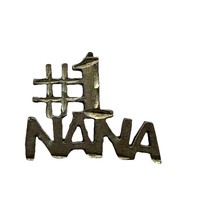Sterling Silver #1 NANA Heart Love Grandmother Charm Pendant - $17.82