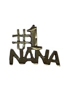 Sterling Silver #1 NANA Heart Love Grandmother Charm Pendant - $326.89 MXN