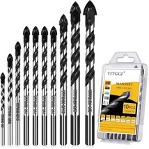 Professional Masonry Drill Bit Set (10Pcs) For, 1/2&quot; By Titggi - €18,53 EUR