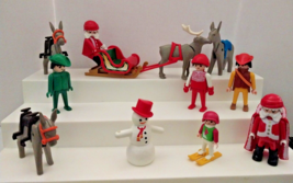 Vintage Playmobil Christmas Santa Sleigh With Reindeer Lot 1974-1986 - £23.64 GBP