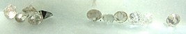 DIAMOND LOOSE 2MM APPROXIMATELY 7 POINTS LOT OF 11 - £43.24 GBP