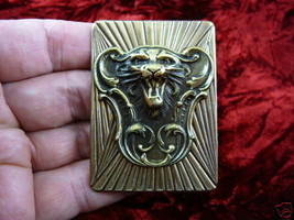 (b-lion-252) Lion roaring big cat wild I love Lions brass pin pendant lover - £17.17 GBP