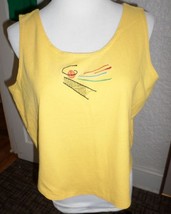LILY&#39;S OF BEVERLY HILL TENNIS CROP TANK TOP MISSES L - $8.00