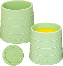 UpwardBaby 2 Silicone Baby Cups for Toddler Transition - Training Cups for baby - £10.12 GBP