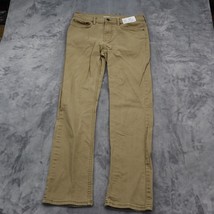 Old Navy Pants Womens 32W Brown Slim Fit Flat Front 5 Pockets Bottom Wear - £20.60 GBP