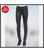 Women&#39;s Leather Pants Genuine Lambskin Leather Party Skinny Legging Trou... - $161.03 CAD
