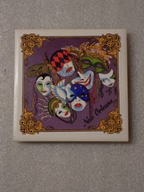 Porcelain Ceramic Tile New Orleans Mask Trivet/Wall Decor - $14.85