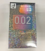OKAMOTO Condom Excellent  0.02mm 6pcs 3-Colors Polyurethane Condoms 3Pack Set - £32.19 GBP