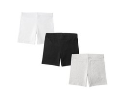 Three (3) Member&#39;s Mark Cartwheel Shorts ~ Black/Gray/White ~ Girl&#39;s Siz... - €17,12 EUR
