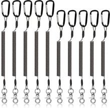 10 Pcs Heavy Duty Fishing Lanyards In Two Sizes, Retractable Safety Fishing Tool - £25.04 GBP