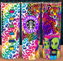 Lisa 90s Frank Coffee Cheetah Print Hunter and Zoomer/Zorbit Cup Tumbler 20oz - $19.95