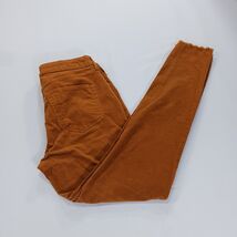 ANA A New Approach Brown Corduroy Women's Straight Fray Leg Pants Size 4 (27×28) image 2