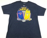 Los Angeles LA Lakers Detroit Pistons NBA Finals Mens L Tee T Shirt Blue... - $37.15